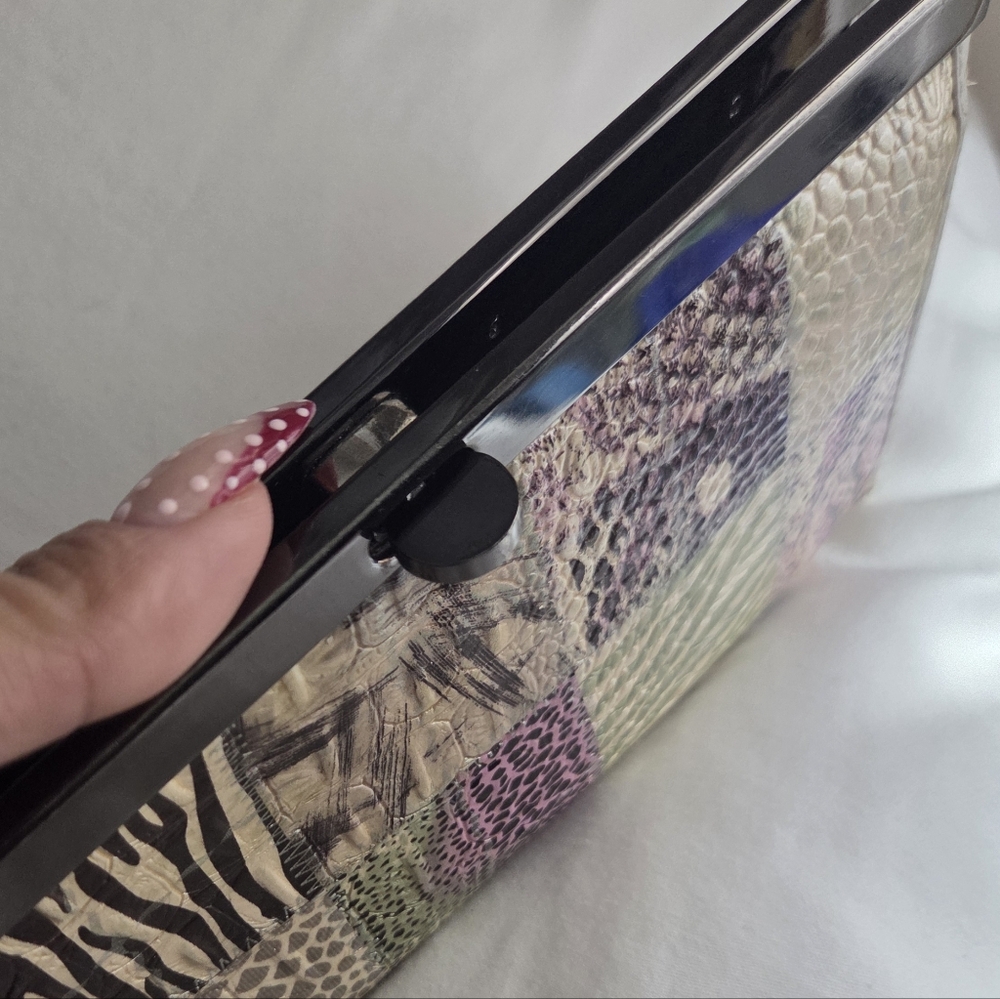 Source Unknown Multicolor Patchwork Clutch - image 2